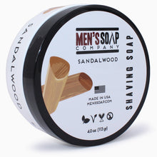 Shaving Soap in Bowl with Lid, 4.0 oz - Sandalwood