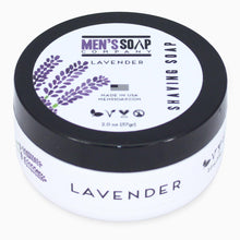 Travel Size Shaving Soap in Bowl with Lid, 2.0 oz - Lavender